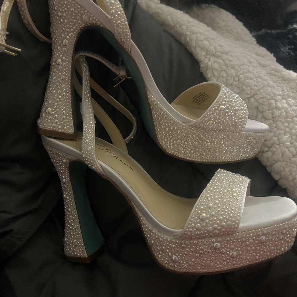 Betsey johnson heels. They are stunning but the toe area is a little tight.